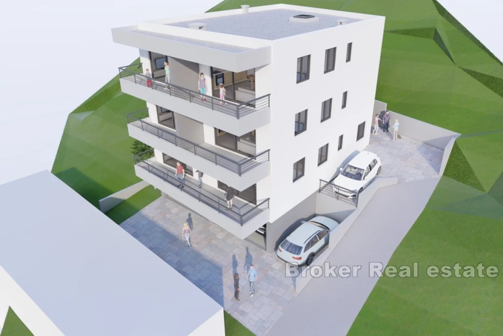 Apartment in a new building with a sea view