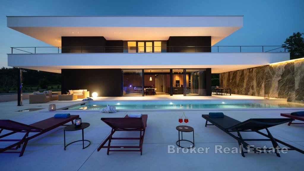 Modern designed villa in a quiet location