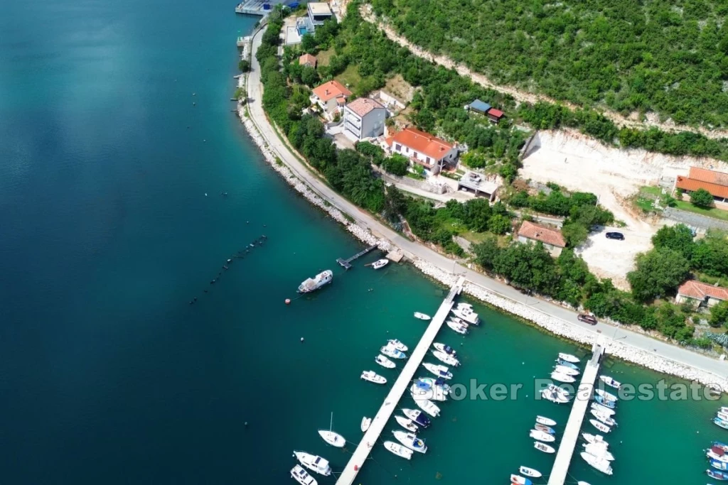 Attractive land with a project and a view of the sea