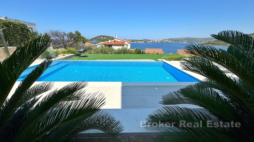 Newly built villa with open sea view