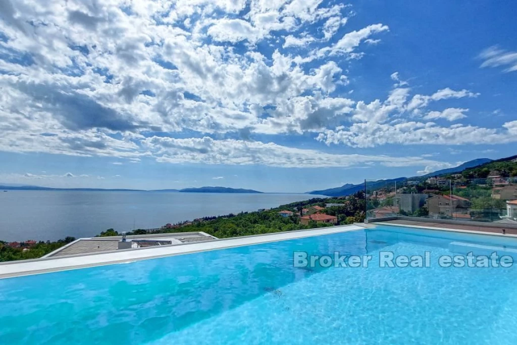 Luxury villa with pool and sea view