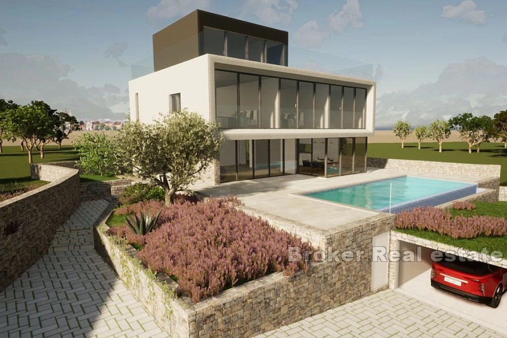 Luxury villa with open sea view
