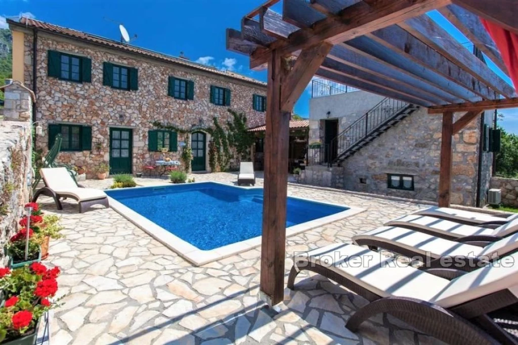 Rustic villa with pool