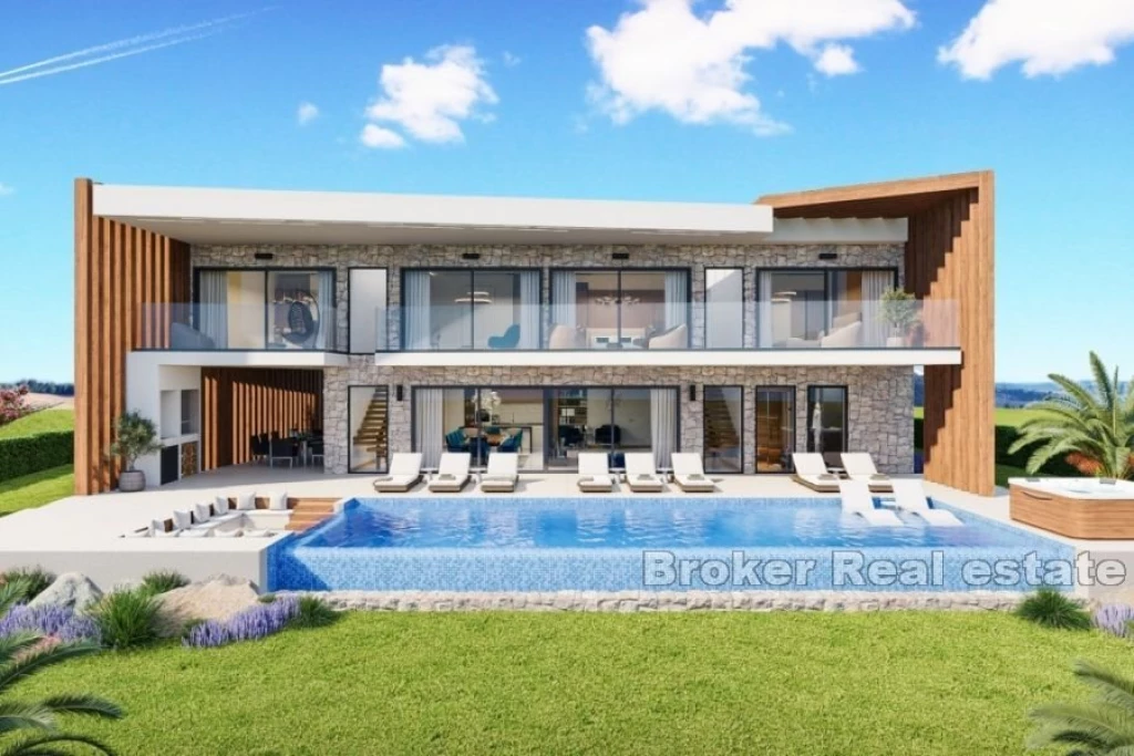 Luxury villa with a large garden