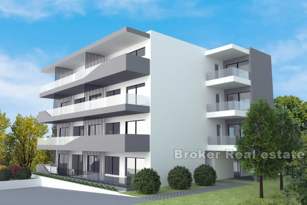 Newly built apartments near the sea