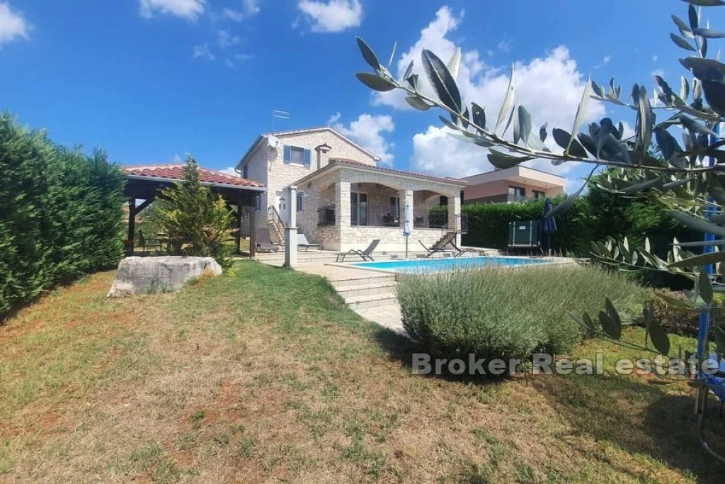 Stone house with pool
