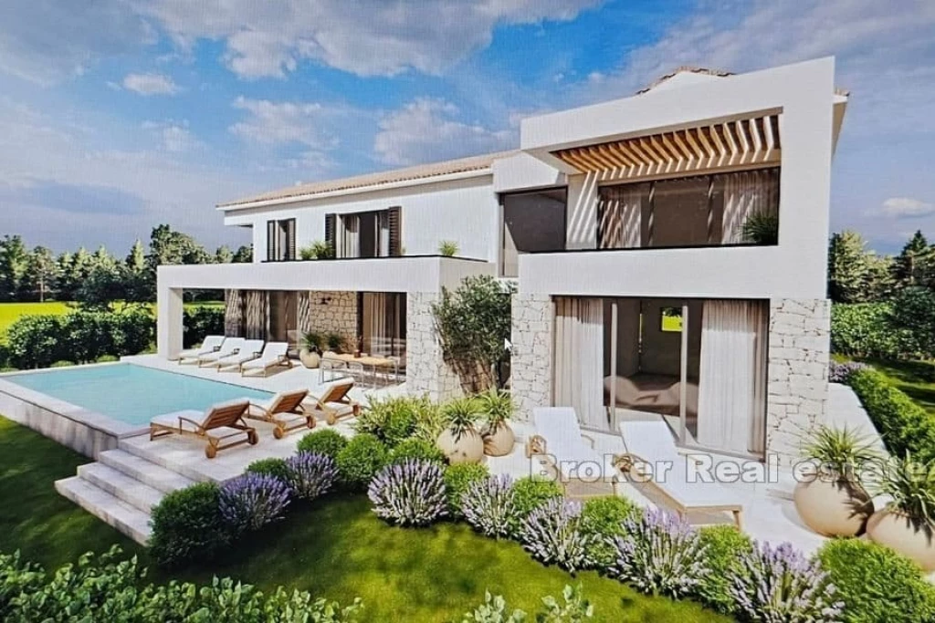 Villa with pool and sea view