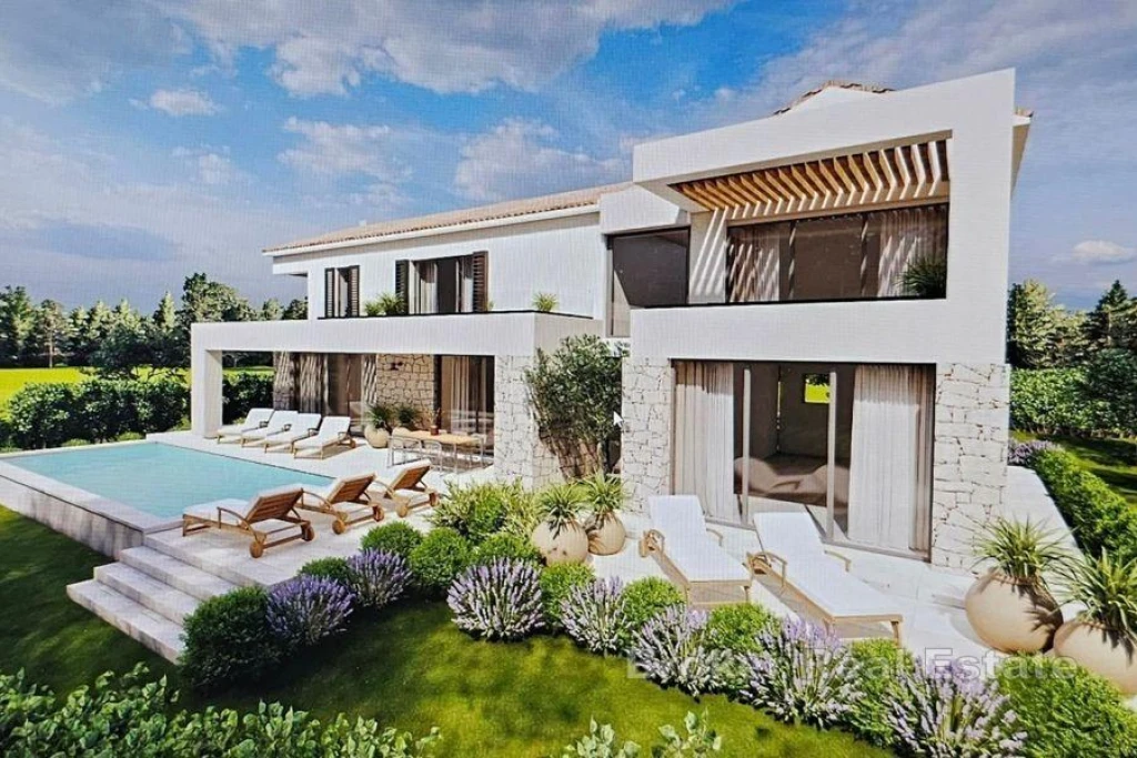 Villa with pool and sea view