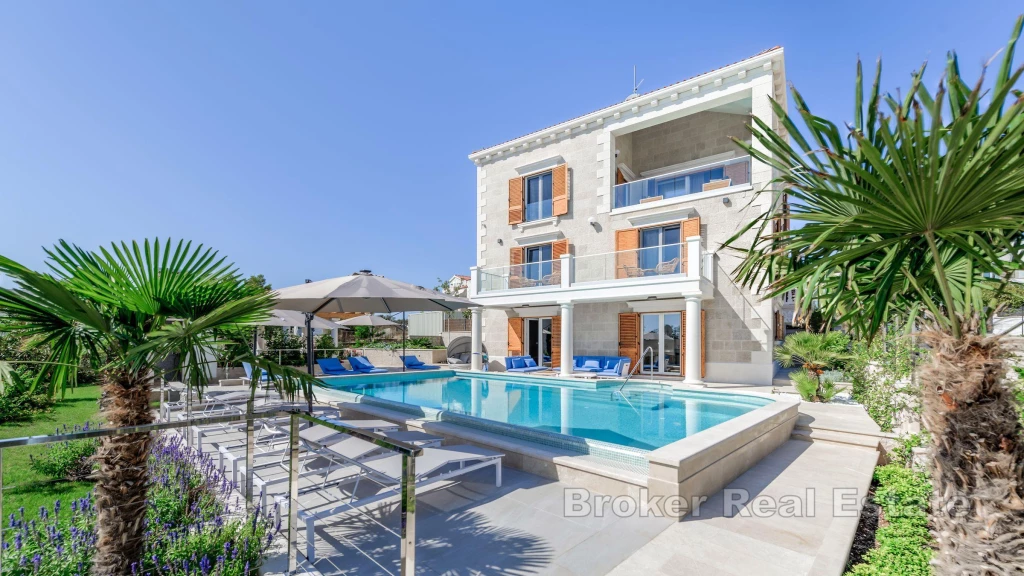 Newly built stone villa with sea view