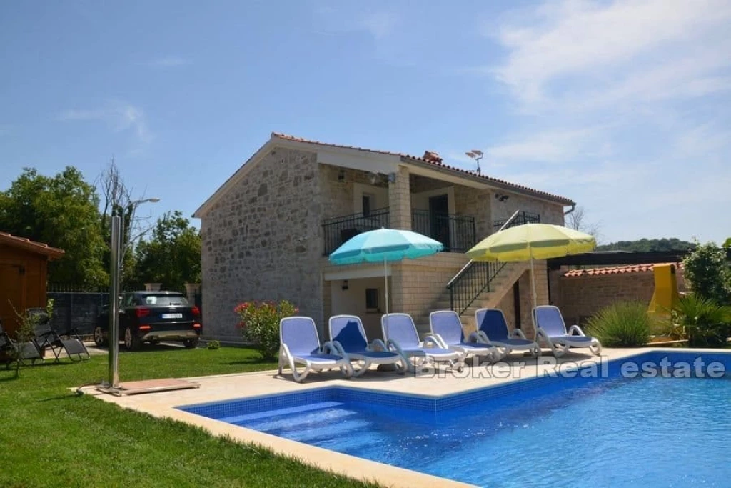 Stone house with pool