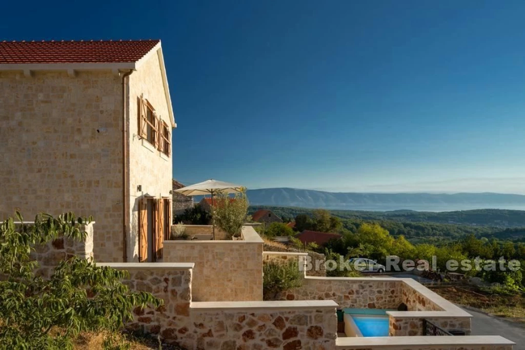 Stone villa with pool