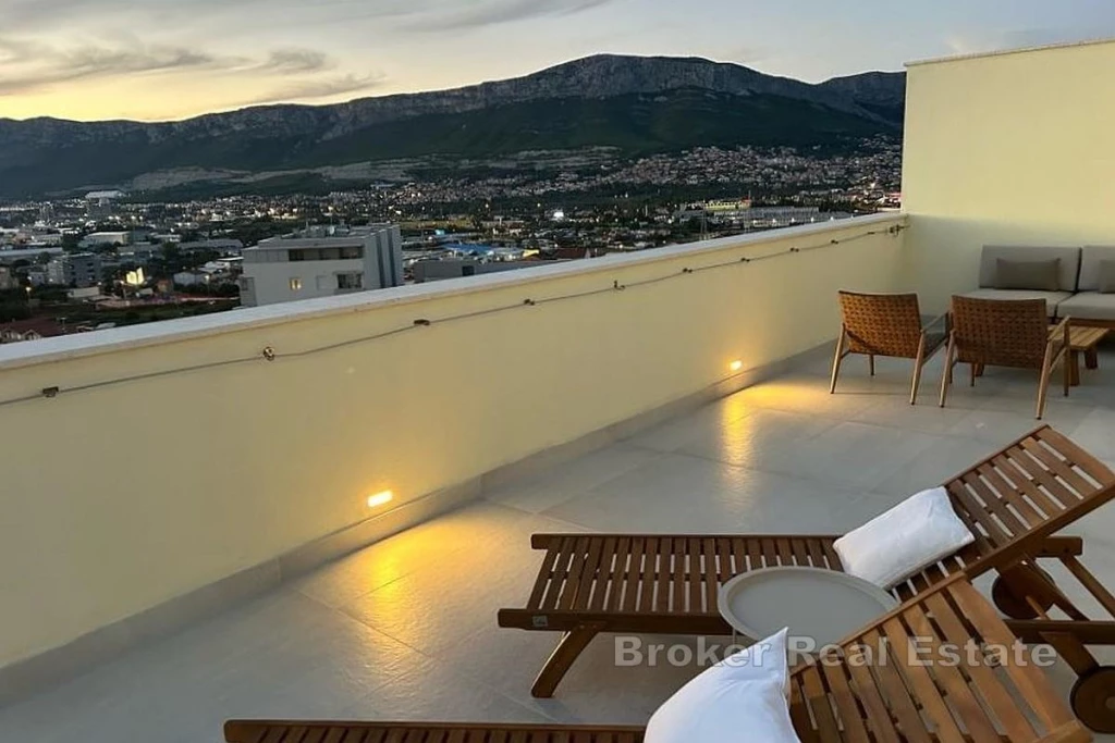 Penthouse with terrace and city view