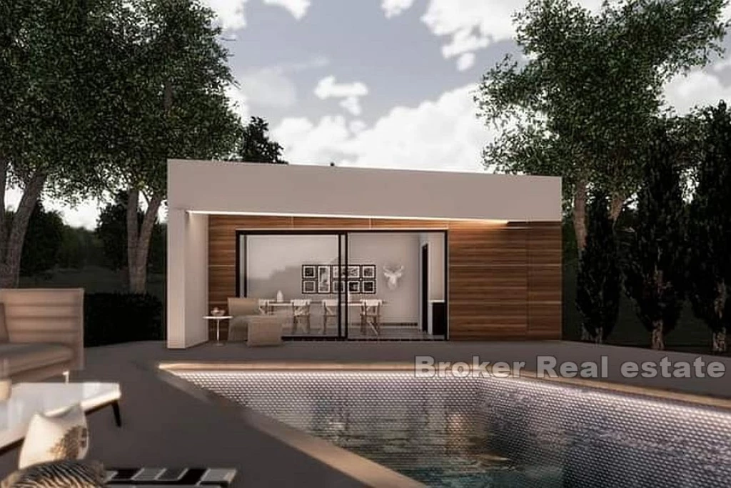 Modern villa with pool near Split