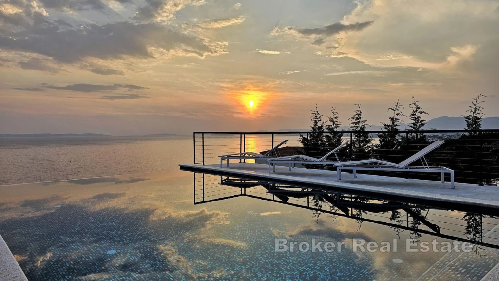 Newly built luxury villa with open sea view