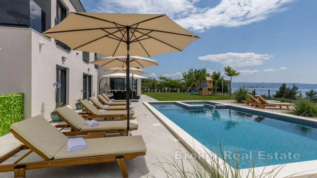 Modern villa with panoramic sea view
