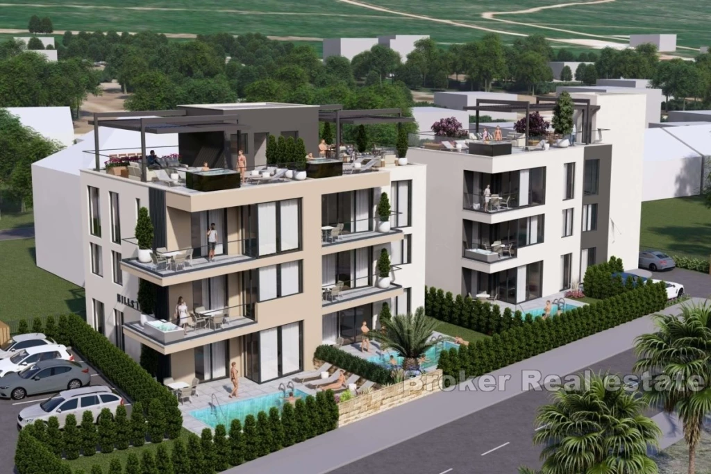 Newly built apartments with sea view