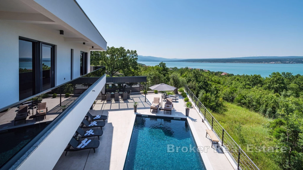 An exceptional villa with an open sea view