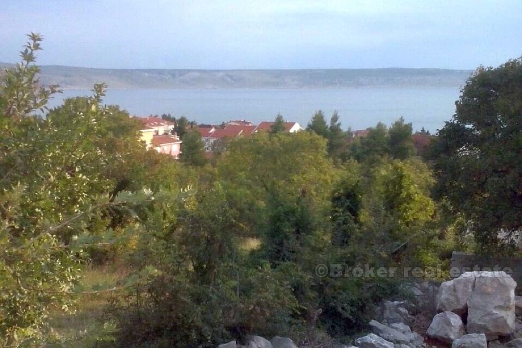 Building land with sea view