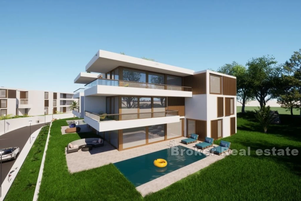 Luxury new building with swimming pool
