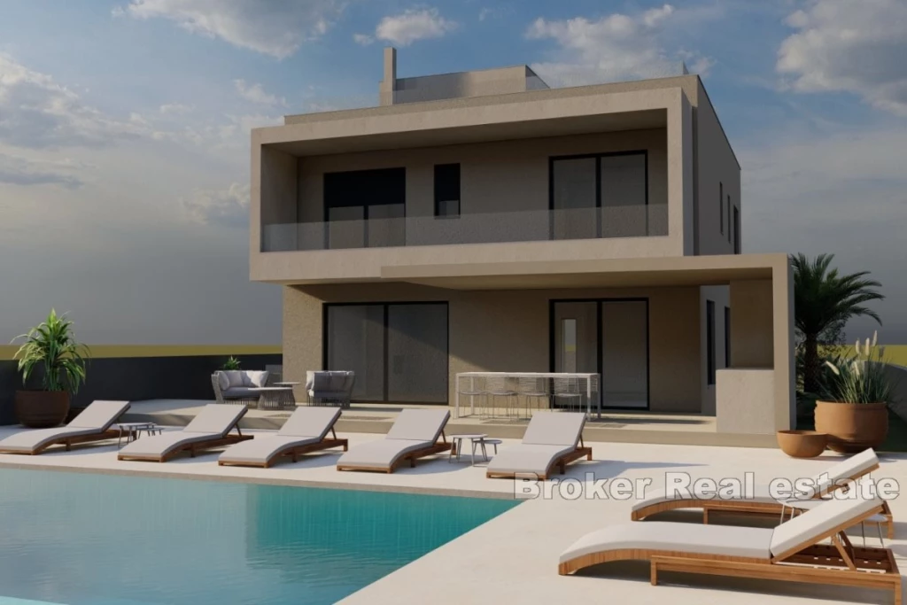 Modern villa with sea view