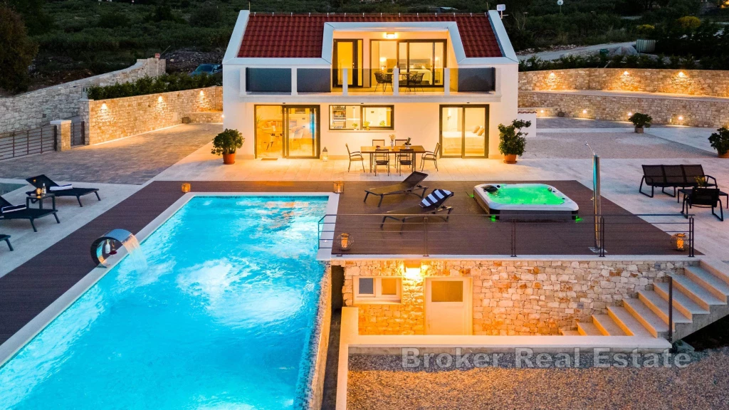 A unique villa with a pool