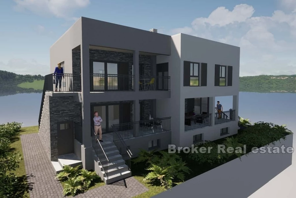 Unfinished house with sea view