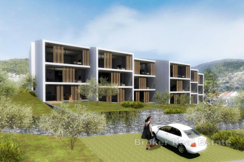 Two bedroom apartment with sea view under construction