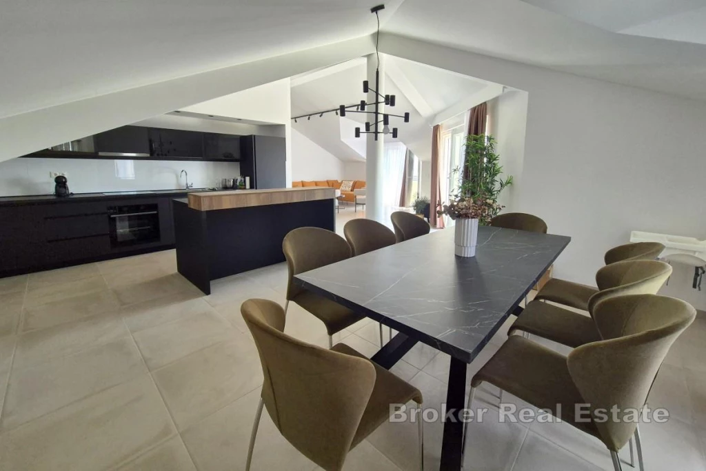 Penthouse apartment, with sea view