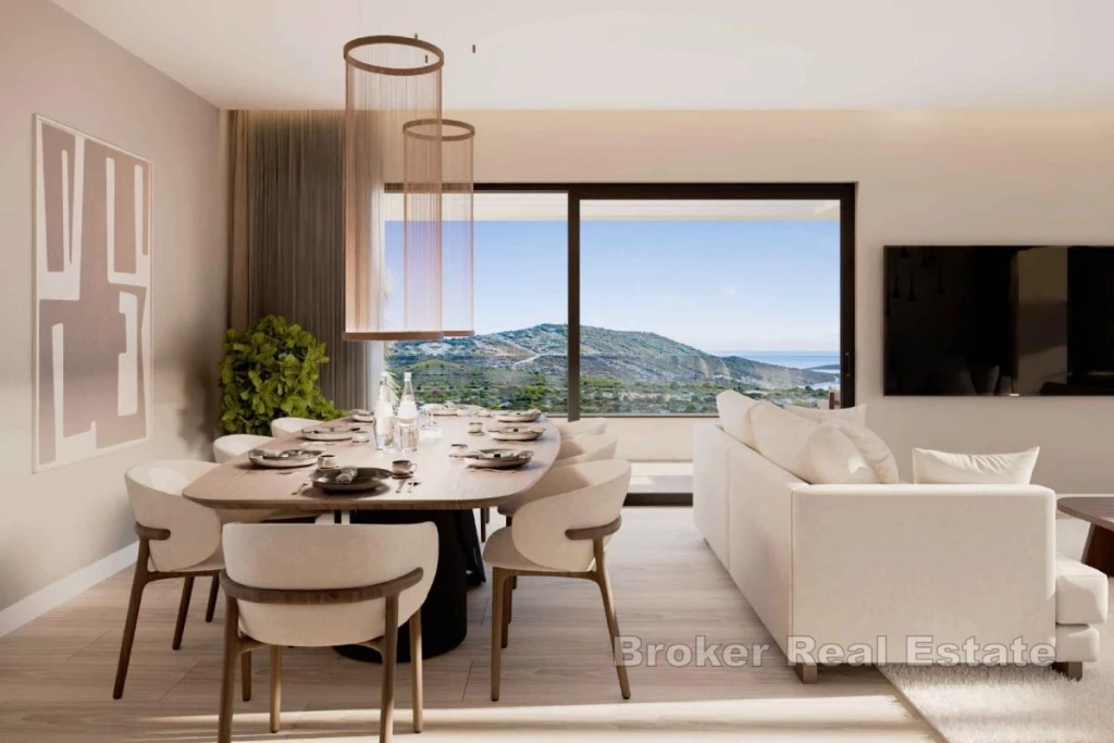 Modern apartment with sea view in a new building