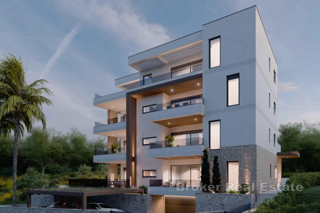 Unique apartment in a new building with a sea view