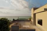 Modern two-bedroom apartment in a new building with a sea view