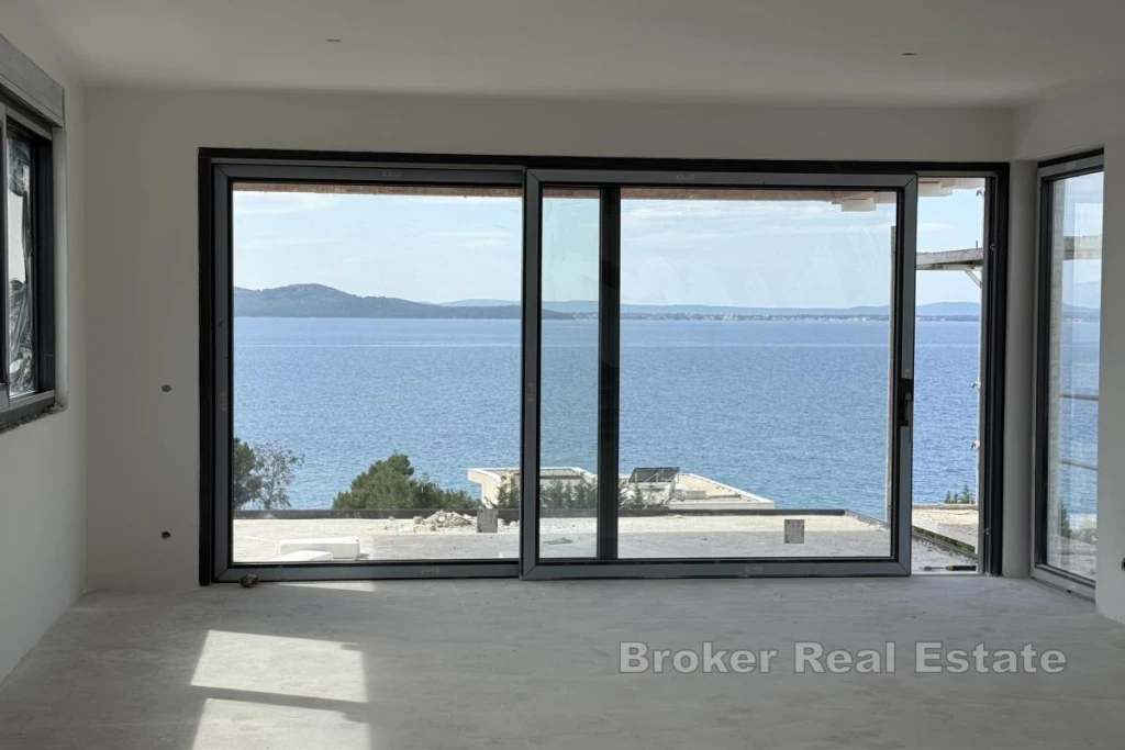 Modern apartment in a new building with a sea view