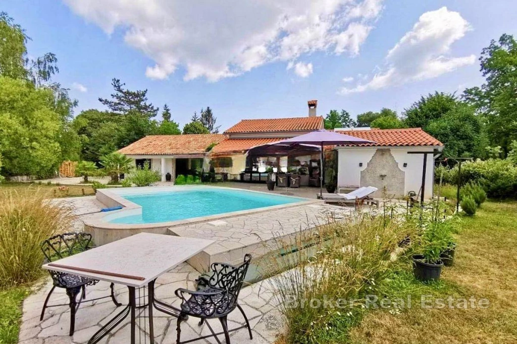 Stone house with swimming pool in a quiet location