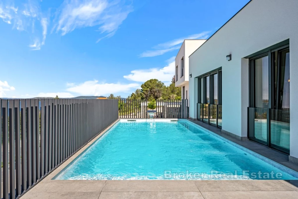 Modern villa with open sea view