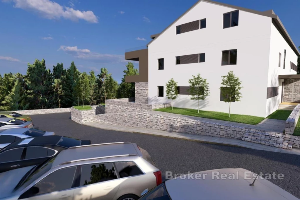 Two-bedroom apartment in a new building with sea view