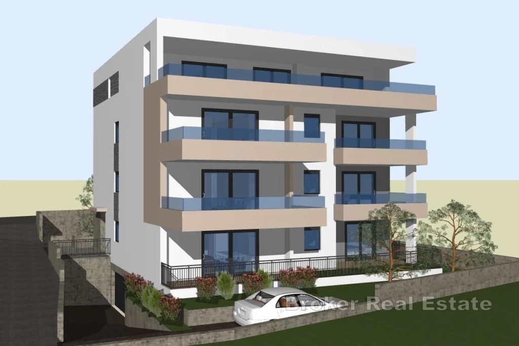Apartment in a newly built building with sea view