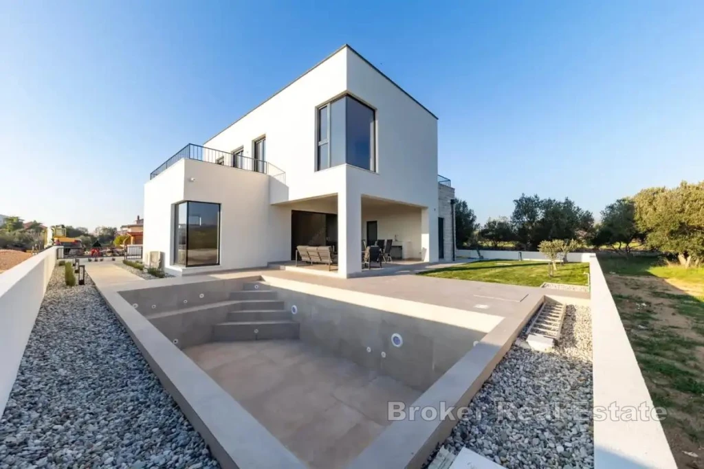 Modern villa with panoramic sea views