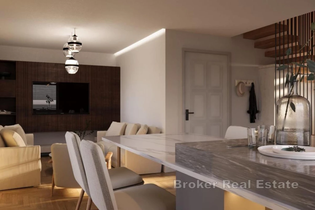 Modern duplex penthouse apartment with open sea view