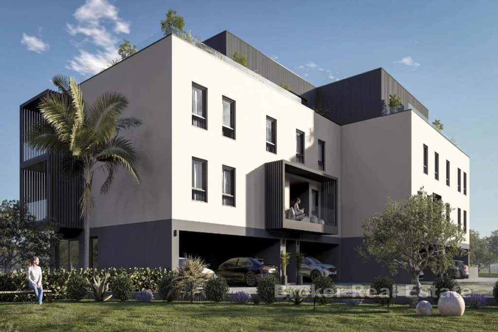 New development - two-bedroom apartment with loggia, close to the sea