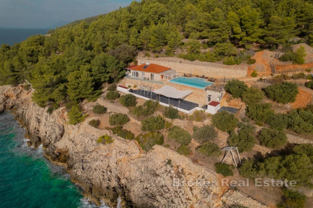 Unique stone house in the first row to the sea