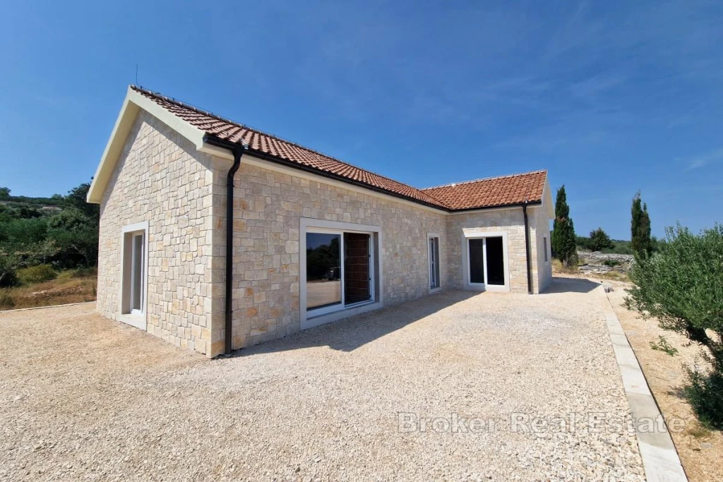 Newly built single-storey house
