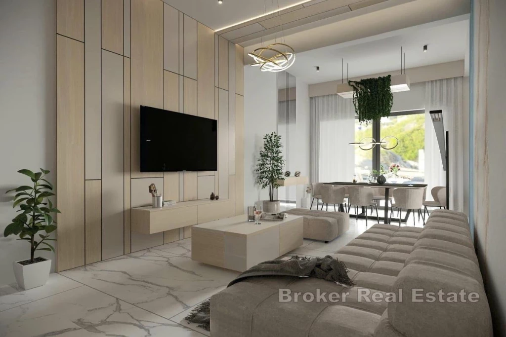 Exclusive apartment with a swimming pool by the beach