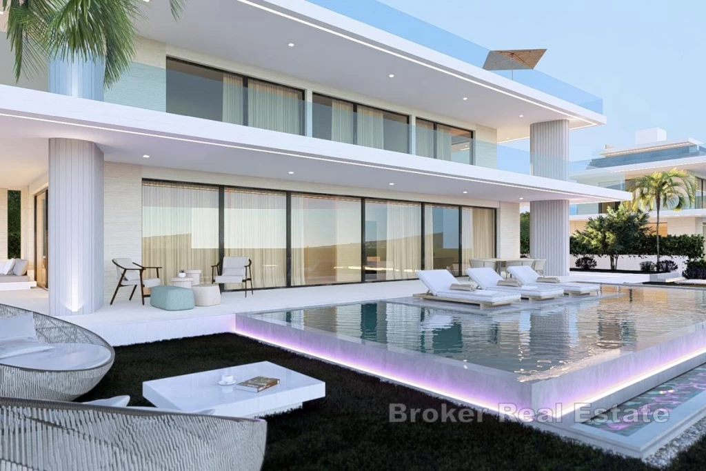 Luxury villa in a new building near the sea