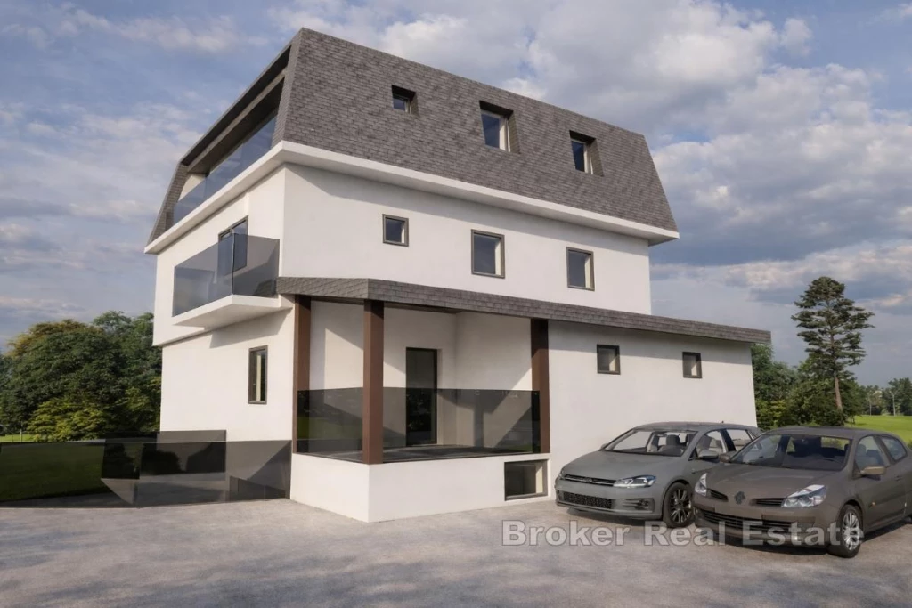 Dugave - one-bedroom apartment on the 1st floor of a new building with a balcony and a garage