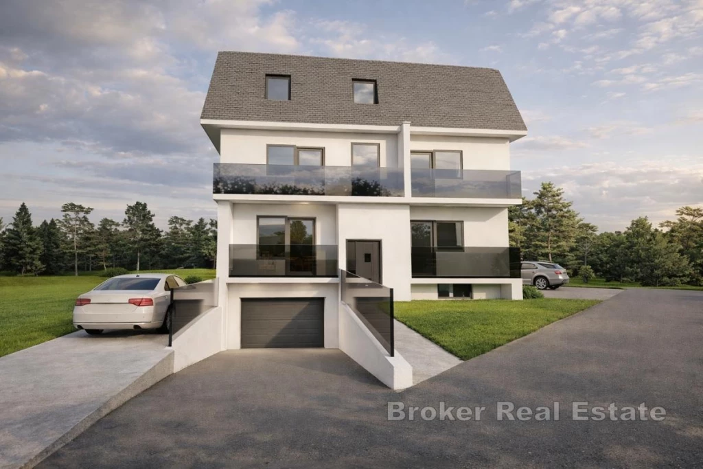 New construction in Dugave - one-bedroom apartment on the ground floor with a balcony