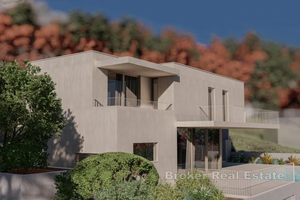 Land with building permit and project