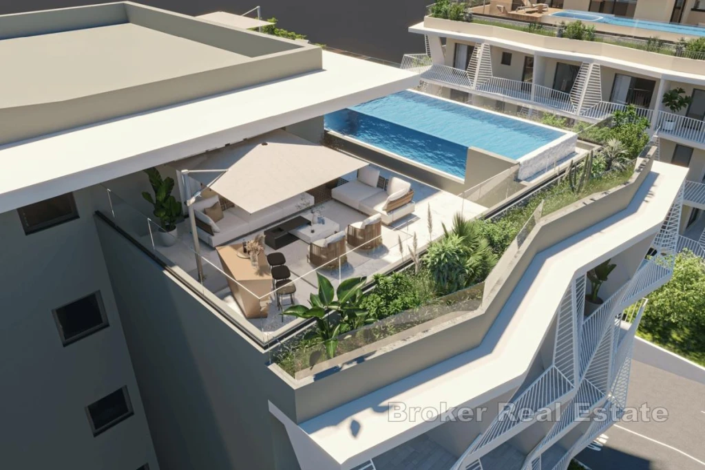 Luxury penthouse with panoramic sea and island views