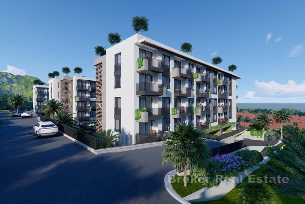 Attractive two-bedroom apartment in a new development with partial sea view