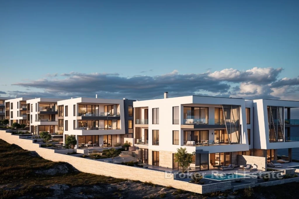 Apartment in a new building with a sea view