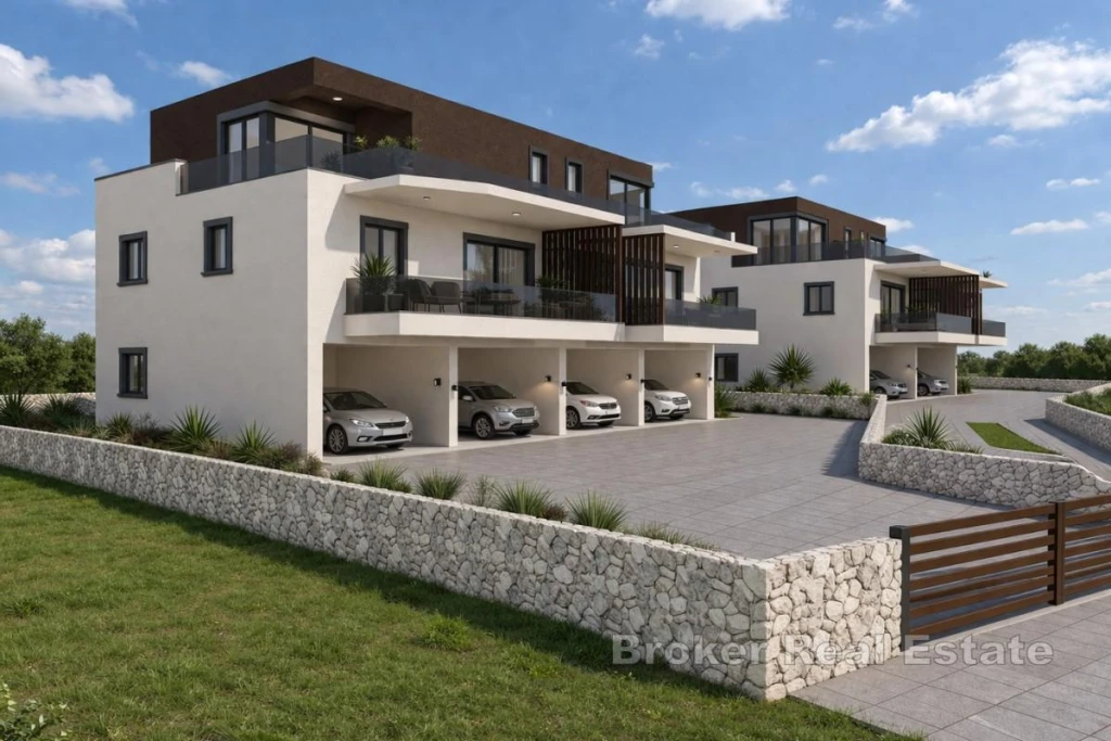 Modern Two-Bedroom Apartment with a garden